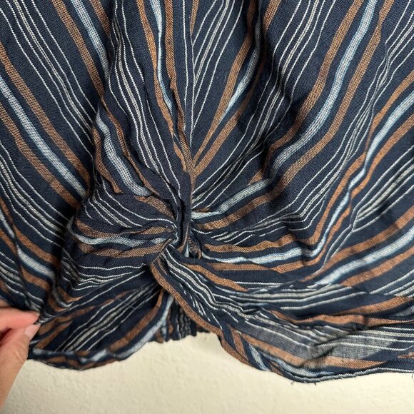 NWT Cotton On Harry twist front striped long sleeve top Sz L - Picture 6 of 9